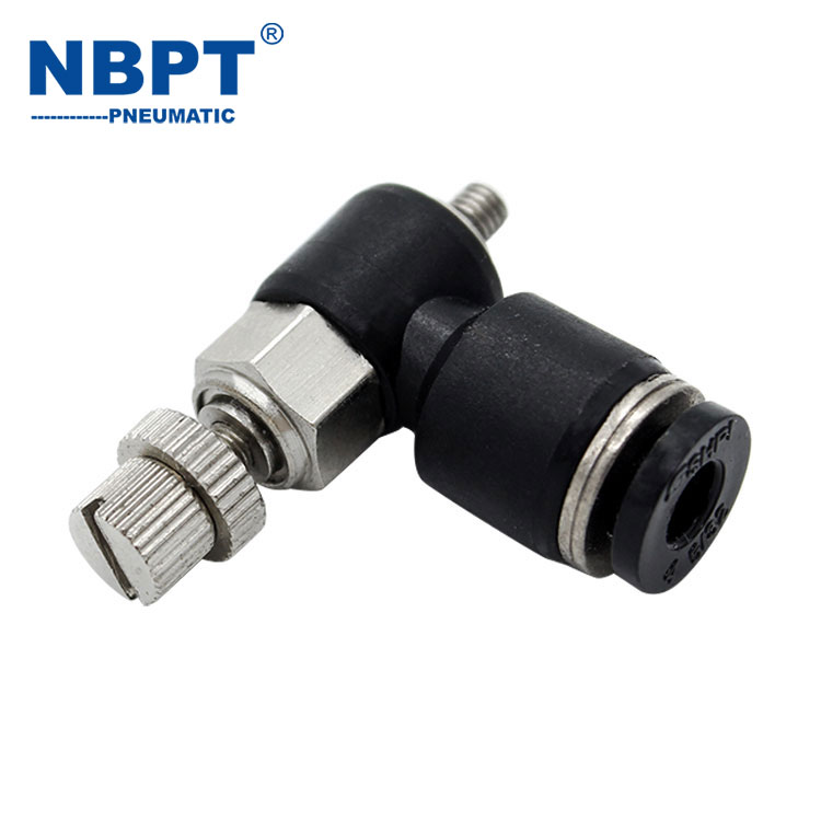 Pneumatic Fittings Right Angle Thread Speed ​​Controllers